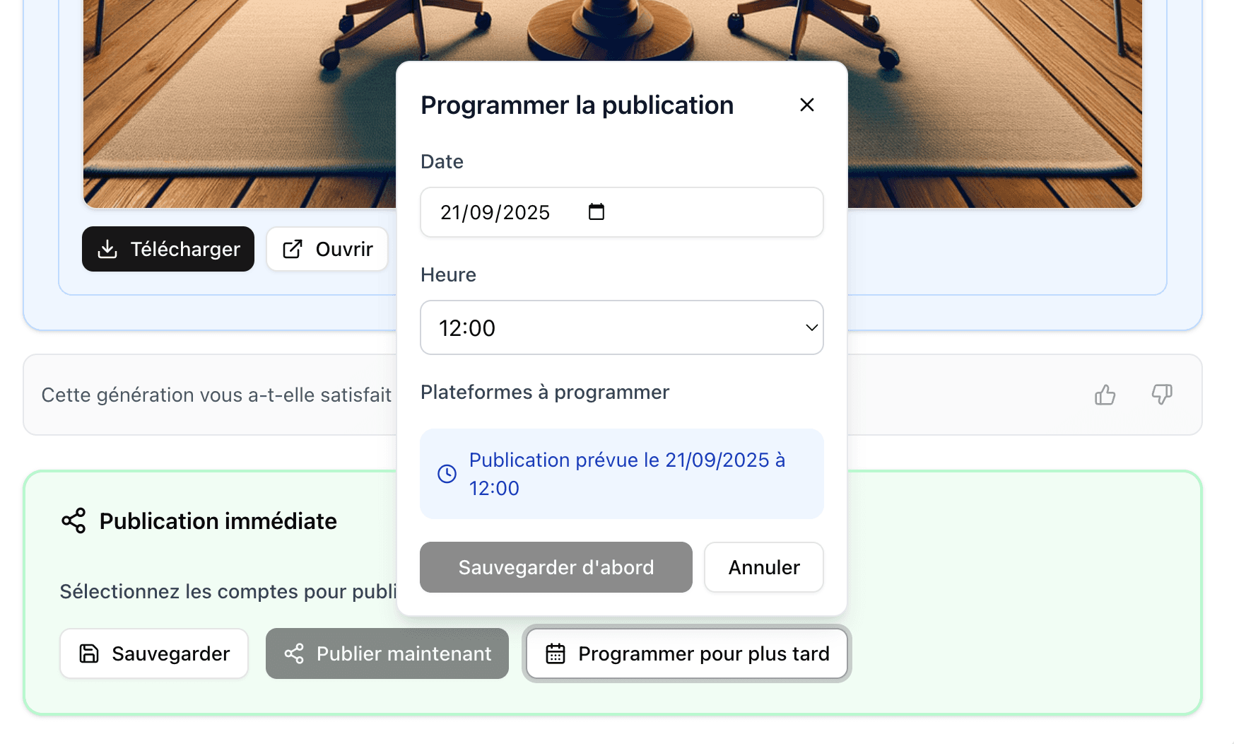 Planifiez et publiez