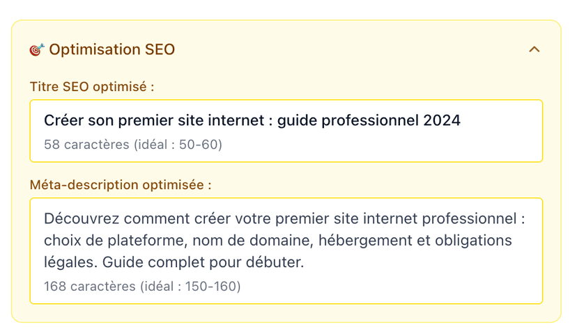 Rédaction optimisée